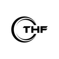 thf lettera logo disegno, ispirazione per un' unico identità. moderno eleganza e creativo design. filigrana il tuo successo con il Impressionante Questo logo. vettore