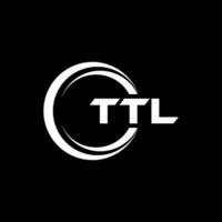 ttl lettera logo disegno, ispirazione per un' unico identità. moderno eleganza e creativo design. filigrana il tuo successo con il Impressionante Questo logo. vettore