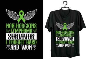non Hodgkin's linfoma cancro maglietta design. regalo articolo non Hodgkin's linfoma cancro maglietta design per tutti persone vettore