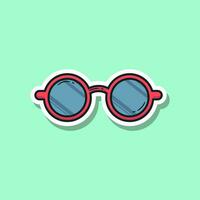 vettore illustrazione di occhiali, viaggio icona etichetta. vettore eps 10