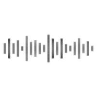 Audio Messaggio onda. voce Messaggio onda. frequenza musica simbolo. pulsante linea vettore