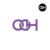 lettera ooh monogramma logo design vettore