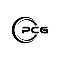 pcg lettera logo disegno, ispirazione per un' unico identità. moderno eleganza e creativo design. filigrana il tuo successo con il Impressionante Questo logo. vettore