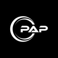 pap lettera logo disegno, ispirazione per un' unico identità. moderno eleganza e creativo design. filigrana il tuo successo con il Impressionante Questo logo. vettore