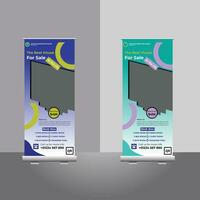 banner roll up immobiliare vettore