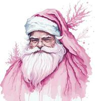 acquerello rosa Natale clipart vettore