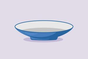 moderno ceramica cucina utensili concetto. colorato piatto vettore illustrazione isolato.