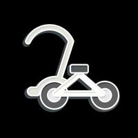 icona ciclo. relazionato per Cambogia simbolo. lucido stile. semplice design modificabile. semplice illustrazione vettore