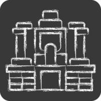 icona Angkor thom. relazionato per Cambogia simbolo. gesso stile. semplice design modificabile. semplice illustrazione vettore