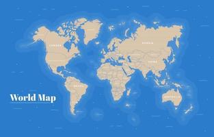 concetto di mappa del mondo vettore