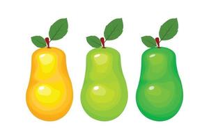vettore di frutta colorata