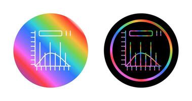 istogramma vettore icona