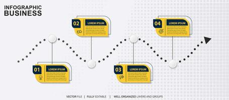 vettore astratto elemento sequenza temporale infografica.