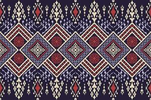 geometrico etnico azteco ricamo stile.figura ikat orientale tradizionale arte modello.disegno per etnico sfondo,carta da parati,moda,abbigliamento,avvolgimento,tessuto,elemento,pareo,grafica,vettore illustrazione. vettore