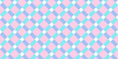 vichy diagonale senza soluzione di continuità modello nel pastello colori per rosa Bambola. percalle design compleanno, Pasqua vacanza tessile decorativo. vettore dai un'occhiata plaid modelli tessuto - picnic lenzuolo, tovaglia, vestire.