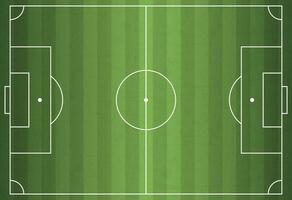 calcio campo nel piatto stile. calcio stadio vettore illustrazione su isolato sfondo. sport Piano cartello attività commerciale concetto.