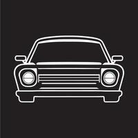 auto vettore icona isolato davanti Visualizza logo