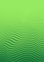 astratto verde sfondo con ondulato Linee. vettore illustrazione per il tuo design