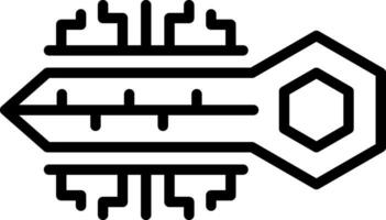 digitale chiave vettore icona design