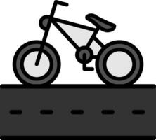 ciclo corsia vettore icona design