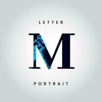 disegno del logo della lettera m vettore