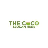 Noce di cocco logo vettore modello, creativo Noce di cocco logo design concetti, icona simbolo, illustrazione