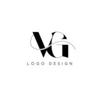 vg iniziale lettera logo design vettore