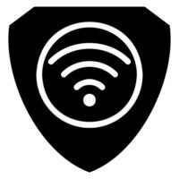 icona del glifo della connessione wifi vettore