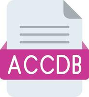 accdb file formato linea icona vettore