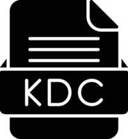 kcc file formato linea icona vettore