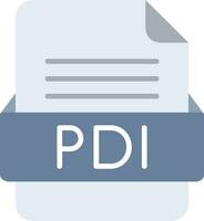 pdi file formato linea icona vettore