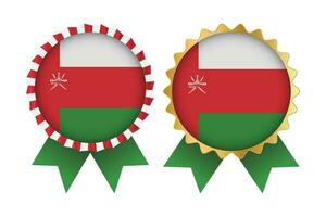 vettore medaglia impostato disegni di Oman modello
