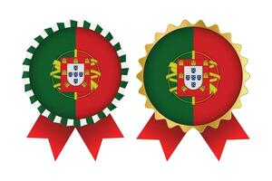 vettore medaglia impostato disegni di Portogallo modello