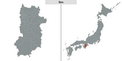 carta geografica prefettura di Giappone vettore