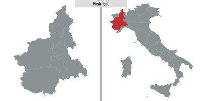carta geografica Provincia di Italia vettore