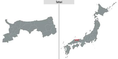 carta geografica prefettura di Giappone vettore