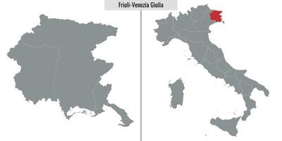 carta geografica Provincia di Italia vettore