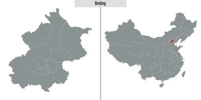 carta geografica Provincia di Cina vettore