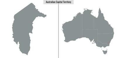 carta geografica stato di Australia vettore