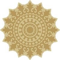 vettore d'oro il giro antico bizantino ornamento. classico cerchio di il orientale romano impero, Grecia. modello motivi di costantinopoli