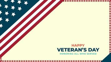 veterani giorno, onorare tutti chi servito.frame e stella ornamento disegni per annunci, manifesti, striscioni, sfondi. vettore