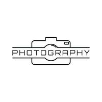 fotografia minimalista logo design modello vettore