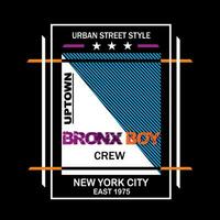 Bronx azione vettore illustrazione, maglietta tipografia design grafico,mano disegnato camicia stampa,art Vintage ▾