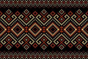 attraversare punto colorato geometrico tradizionale etnico modello ikat senza soluzione di continuità modello astratto design per tessuto Stampa stoffa vestito tappeto le tende e sarong azteco africano indiano indonesiano vettore