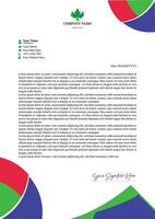 carta intestata design modificabile vettore