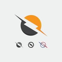 flash elettrico vettore icona fulmine logo e simboli design e illustrazione