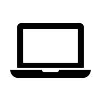 il computer portatile vettore glifo icona per personale e commerciale uso.