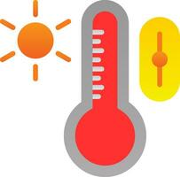 temperatura controllo vettore icona design