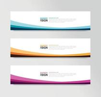 modello di web design banner astratto vettoriale