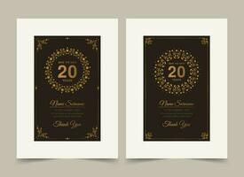 elegante modello di invito carta di compleanno vettore